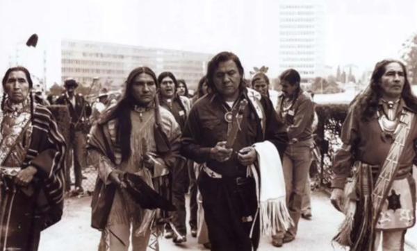 UN delegation of Indigenous Americans